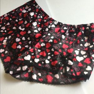 IN BLOOM BY JONQUIL SATIN LACE TRIM SLEEP SHORTS MEDIUM NWOT